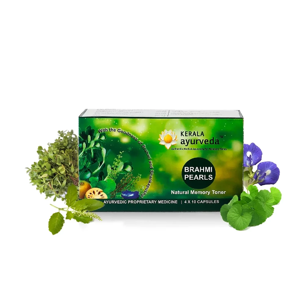 Kerala Ayurveda Brahmi Pearls, 40 Capsules-1.webp
